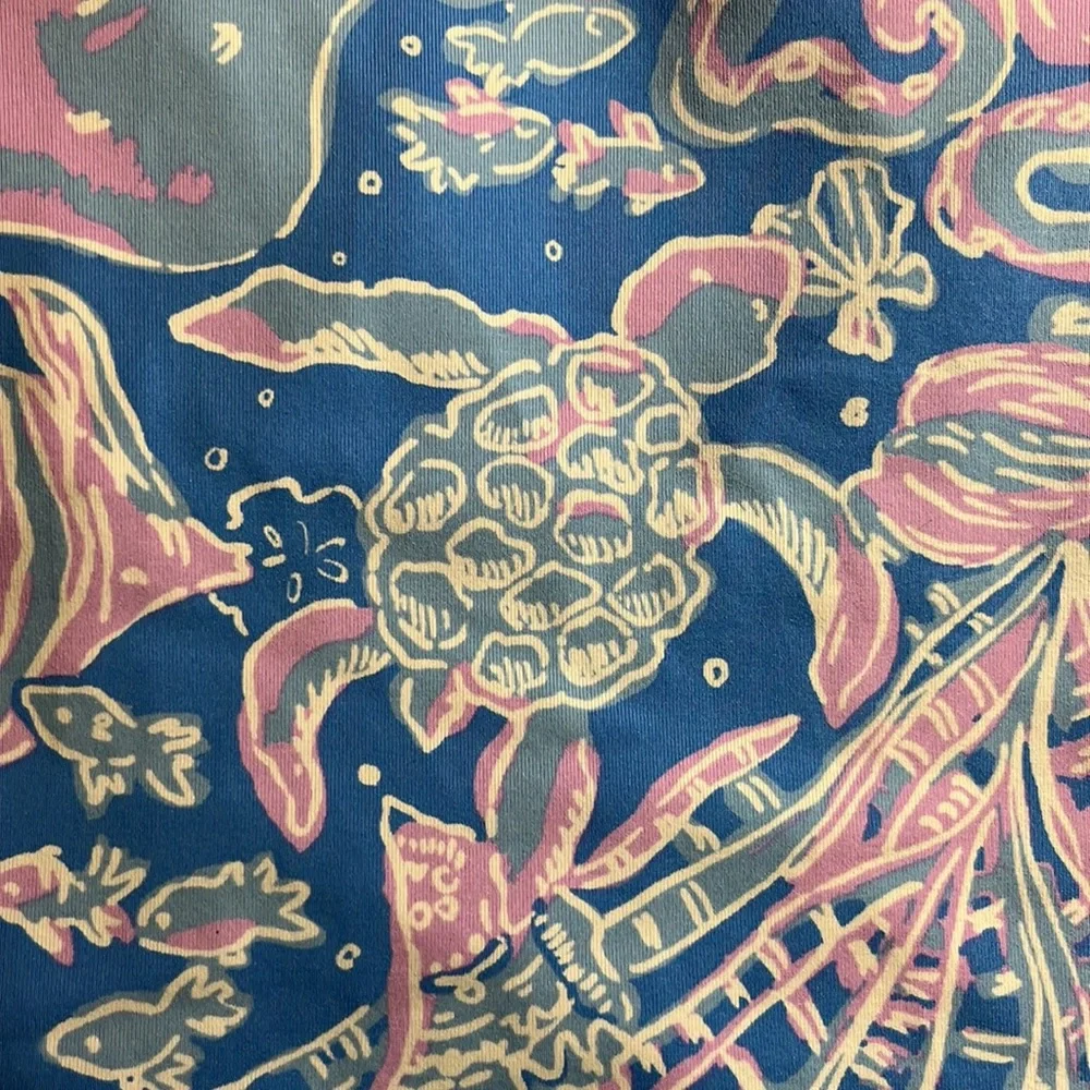 NWT LILLY PULITZER TANKINI TOP SZ M. Shades of blue, lavender and  white. - Picture 6 of 13